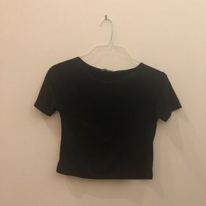 Brandy Melville Classic Black Crop Top